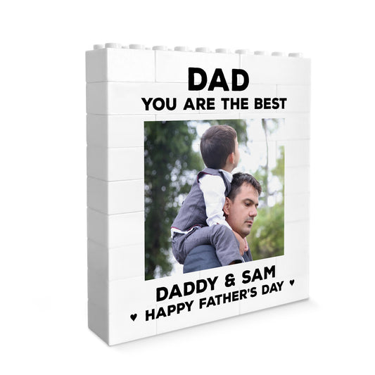 Daddy Gift Best Dad Gift Brick Photo Block Fathers Day Gift