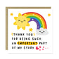 Thank You Teacher Card Nursery Teaching Assistant School Teacher