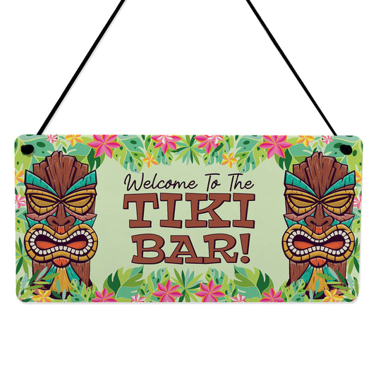Tiki Bar Sign For Home Bar Hanging Wall Door Welcome Sign Funny