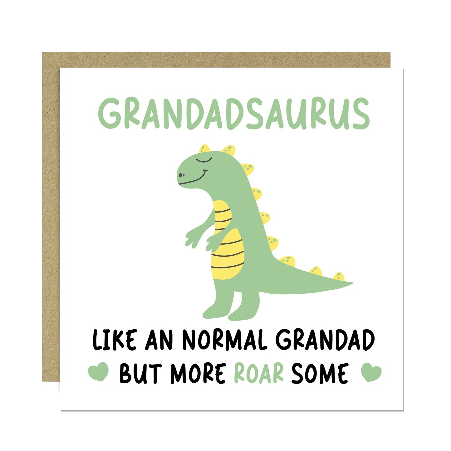 Grandad Birthday Card for Him Grandadsaurus Grandad Card