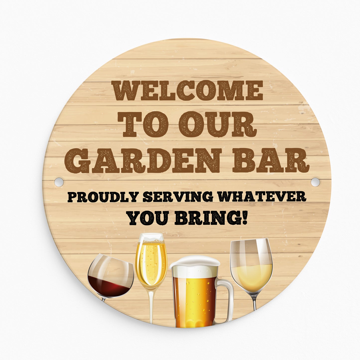 Bar Signs For Home Bar Round Wall Plaque Bar Sign Garden Shed