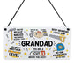 Funny Grandad Plaque Gift For Fathers Day Birthday Gift