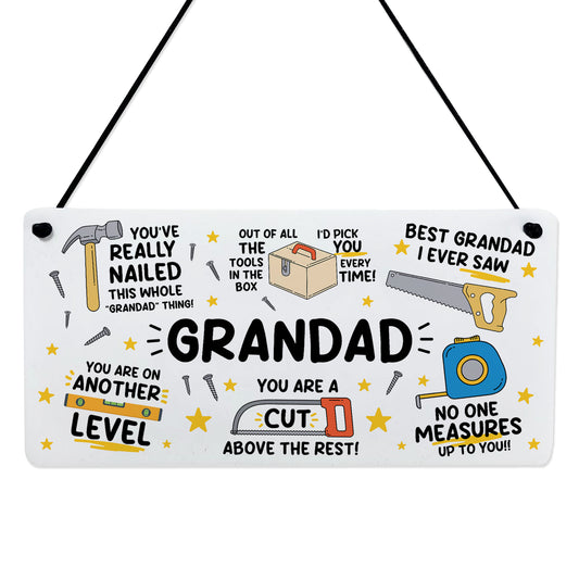 Funny Grandad Plaque Gift For Fathers Day Birthday Gift