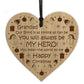 Grandad Happy Christmas Novelty Wooden Heart Gift For Grandad