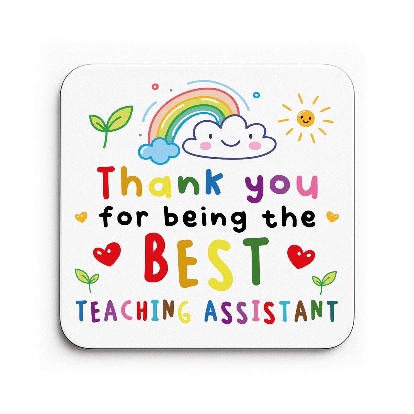 Best Teaching Assistant Gift From Student Teacher Coaster