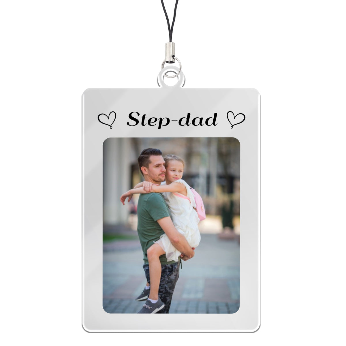 Special Gift For Step Dad Personalised Keyring For Step Dad