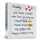 Gift For Daddy For Fathers Day Clear Block THANK YOU GIFTS