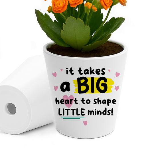 Thank You Teacher Gifts for Women Men Flower Pot A Big Heart