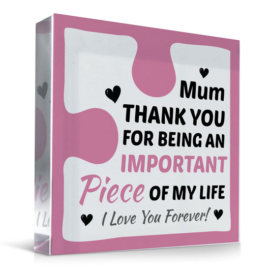 Birthday Gifts for MUM Acrylic Block Puzzle MUM BIRTHDAY GIFT