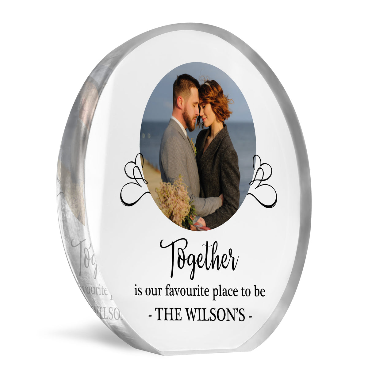 Gift For Couple On Anniversary Valentines Day Personalised Photo