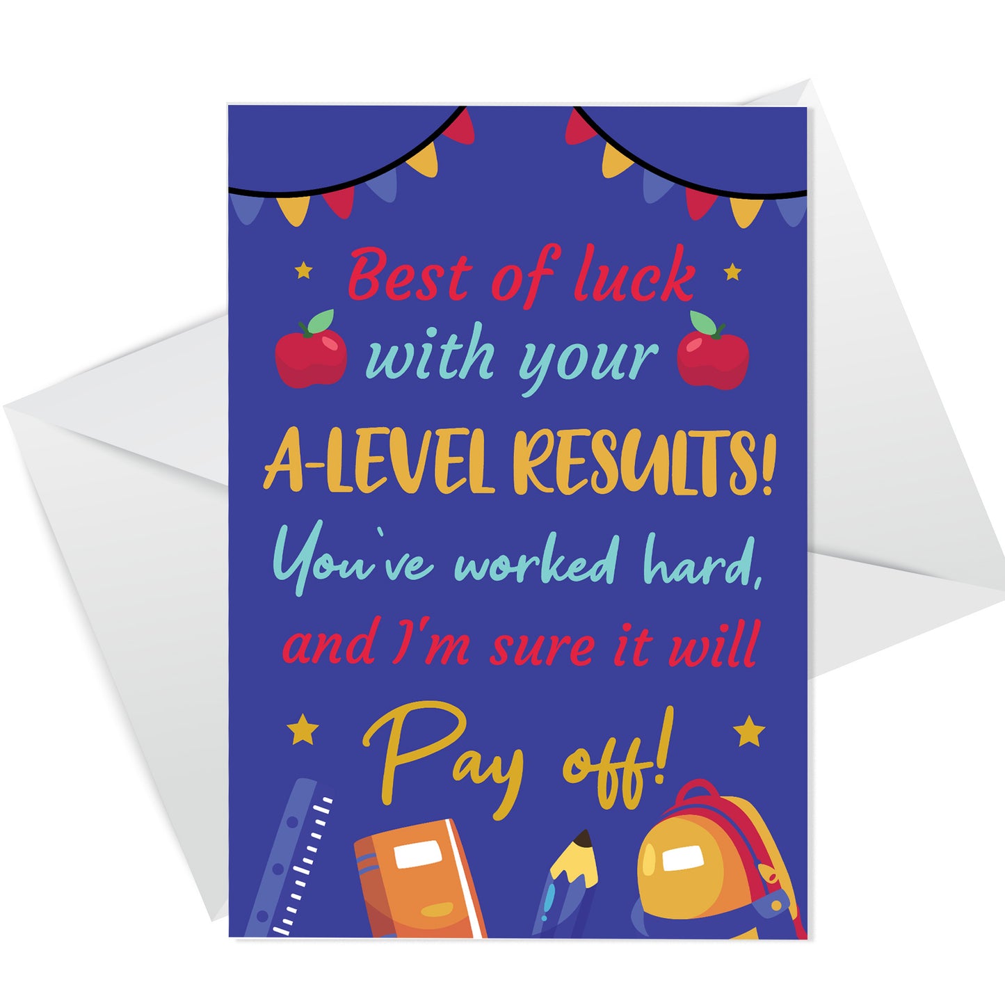 Good Luck With Your A-LEVEL RESULTS CARD For Daughter Son