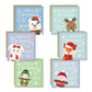Christmas Cards Multipack of 6 Kids Children 145x145mm Teachers