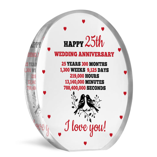 25th Anniversary Wedding Gifts for Wife Couple Gift Acrylic Sign