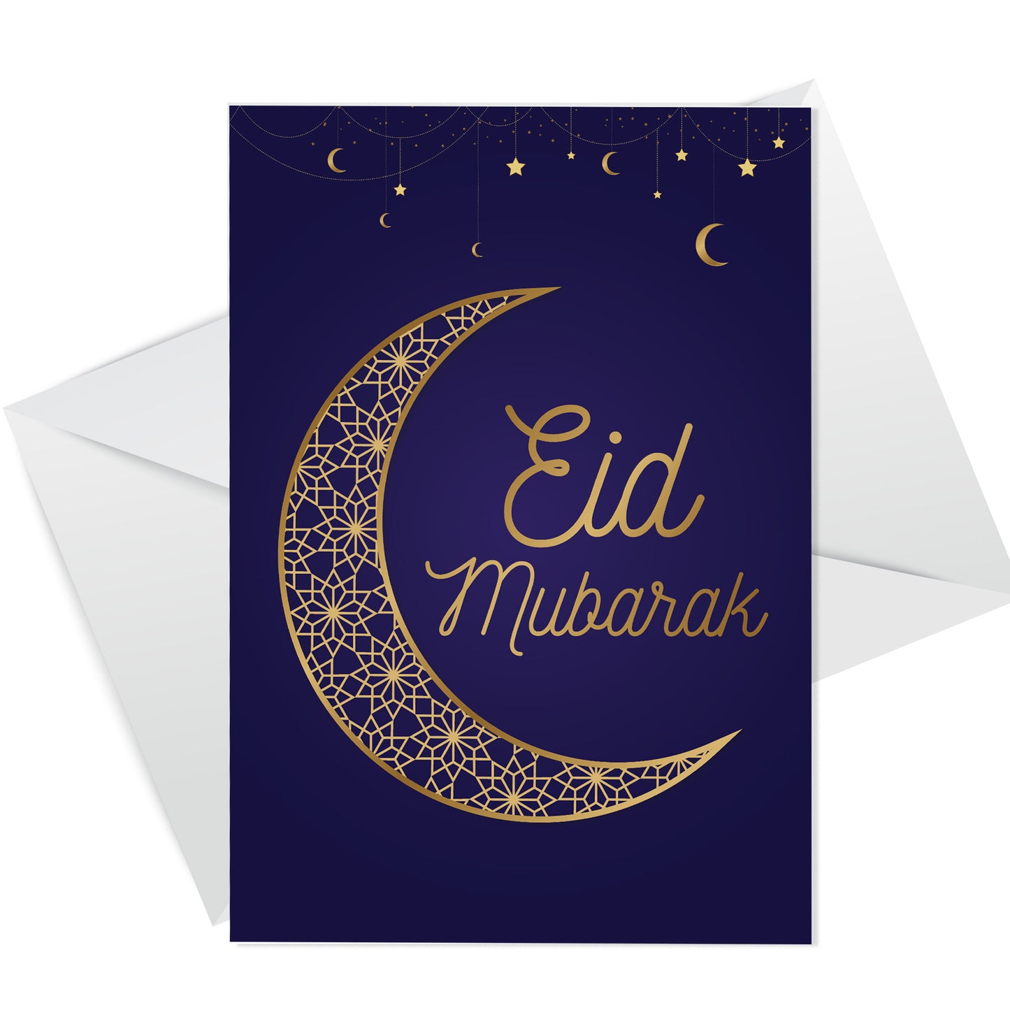 Eid Mubarak Card Happy Eid Mubarak Greetings Card Ramadan Card