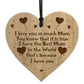 Mum Gifts For Birthday Engraved Wood Heart Gift For Mum