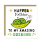 Funny Happy Birthday Card For Husband With Kraft Envelope