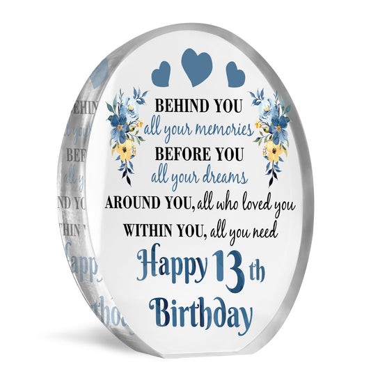 Novelty 13th Birthday Gifts For Son Grandson Inspirational Sign
