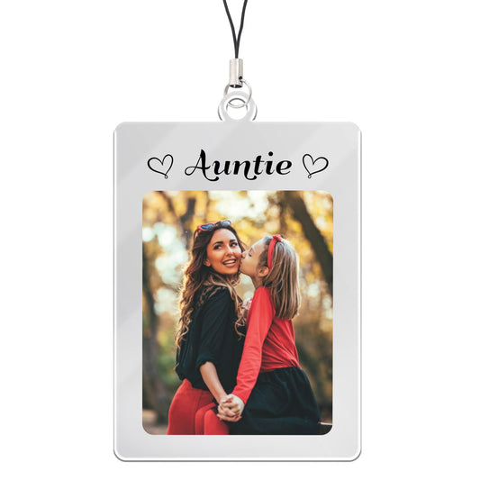 Auntie Keyring Gifts Personalised Photo Birthday Gifts for Aunt