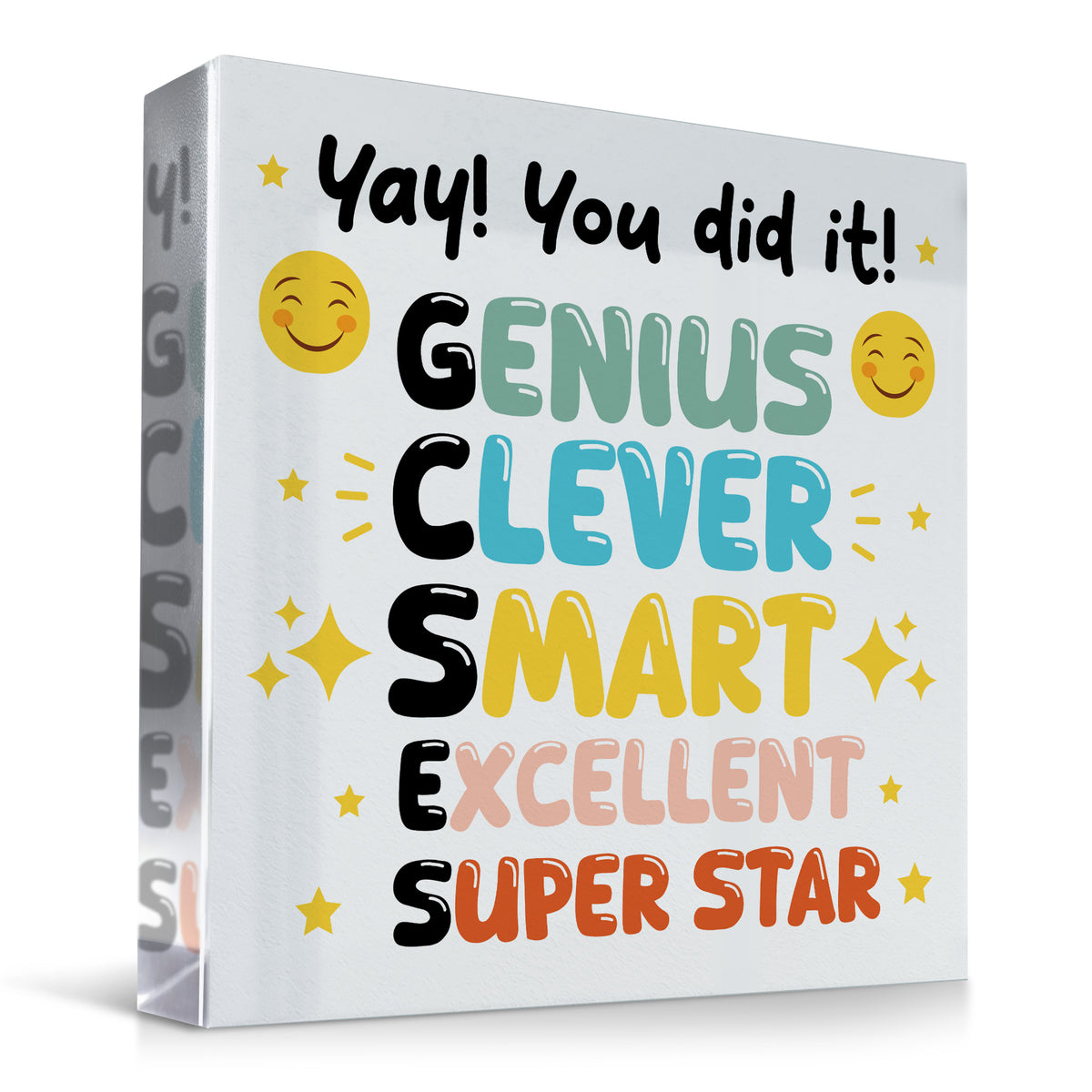 YOU DID IT Congratulations Gift For Daughter Son Acrylic Block