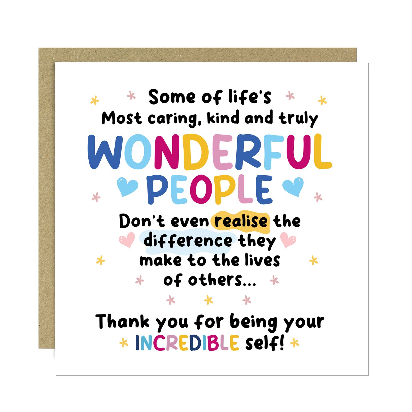 Thank You Card Appreciation Card Volunteer Friend Nurse Midwife