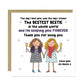 Birthday Card For Friend Bestest Bestie Card With Kraft Envelope