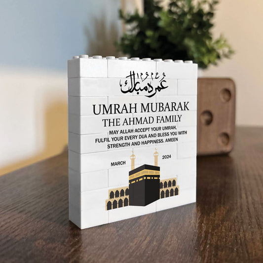 Umrah Mubarak Personalised Puzzle Block Plaque Kaaba Puzzle Gift