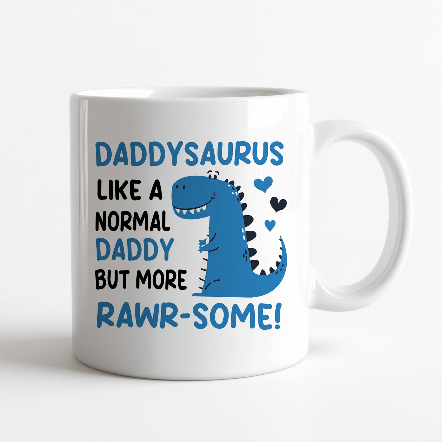 Daddy Ceramic Mug Novelty Daddysaurus Funny Gift For Birthday