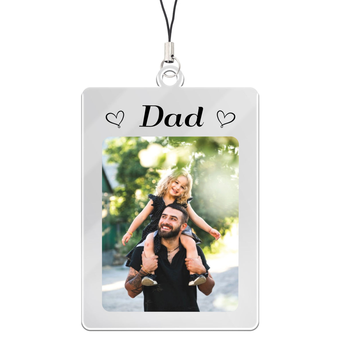 Dad Keyring Gifts Personalised Dad Photo Keychain Birthday