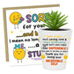 Teacher Gift Set Leaving School Nursery Plant Pot and Card