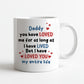 Cute Dad Gift Dad Coffee Mug Loved You My Entire Life Dad Gift