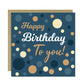 Happy Birthday Card For Men Dad Brother Uncle Navy Spots Card