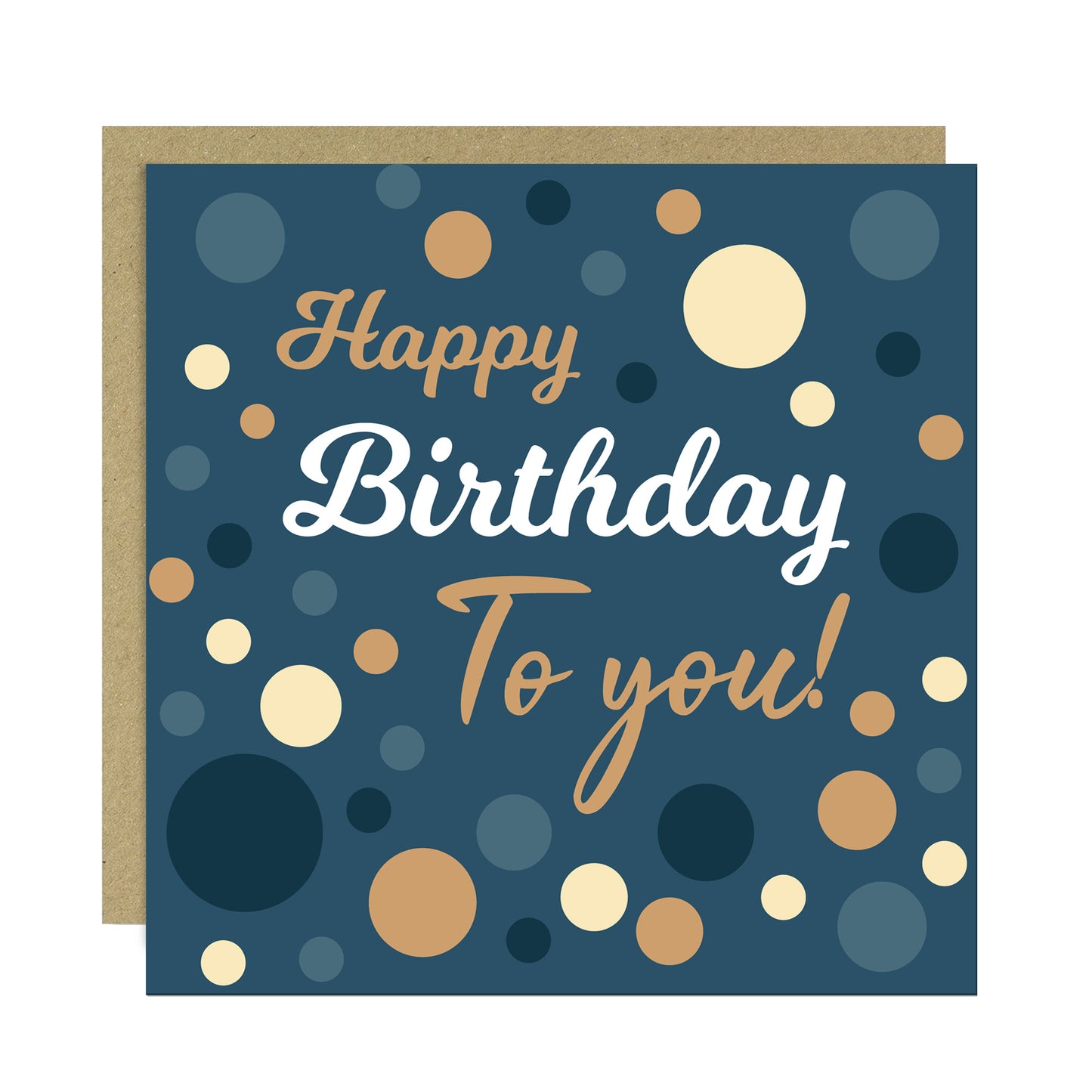 Happy Birthday Card For Men Dad Brother Uncle Navy Spots Card