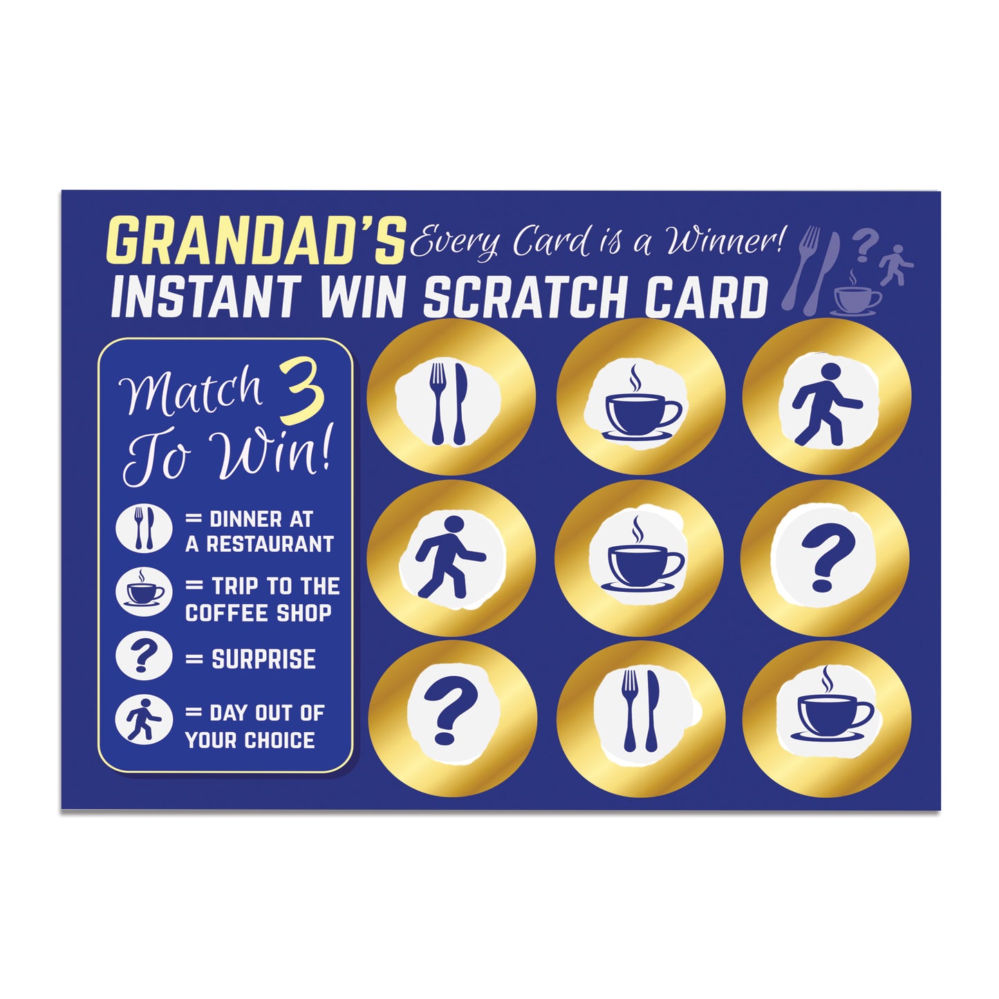Gift For Grandad Birthday Gifts Novelty Scratch Card Fathers Day