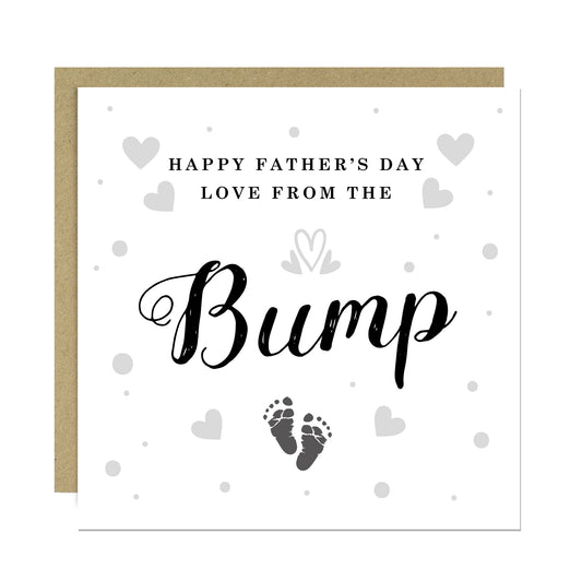 Happy Fathers Day Card From The Bump With Envelope Daddy To Be