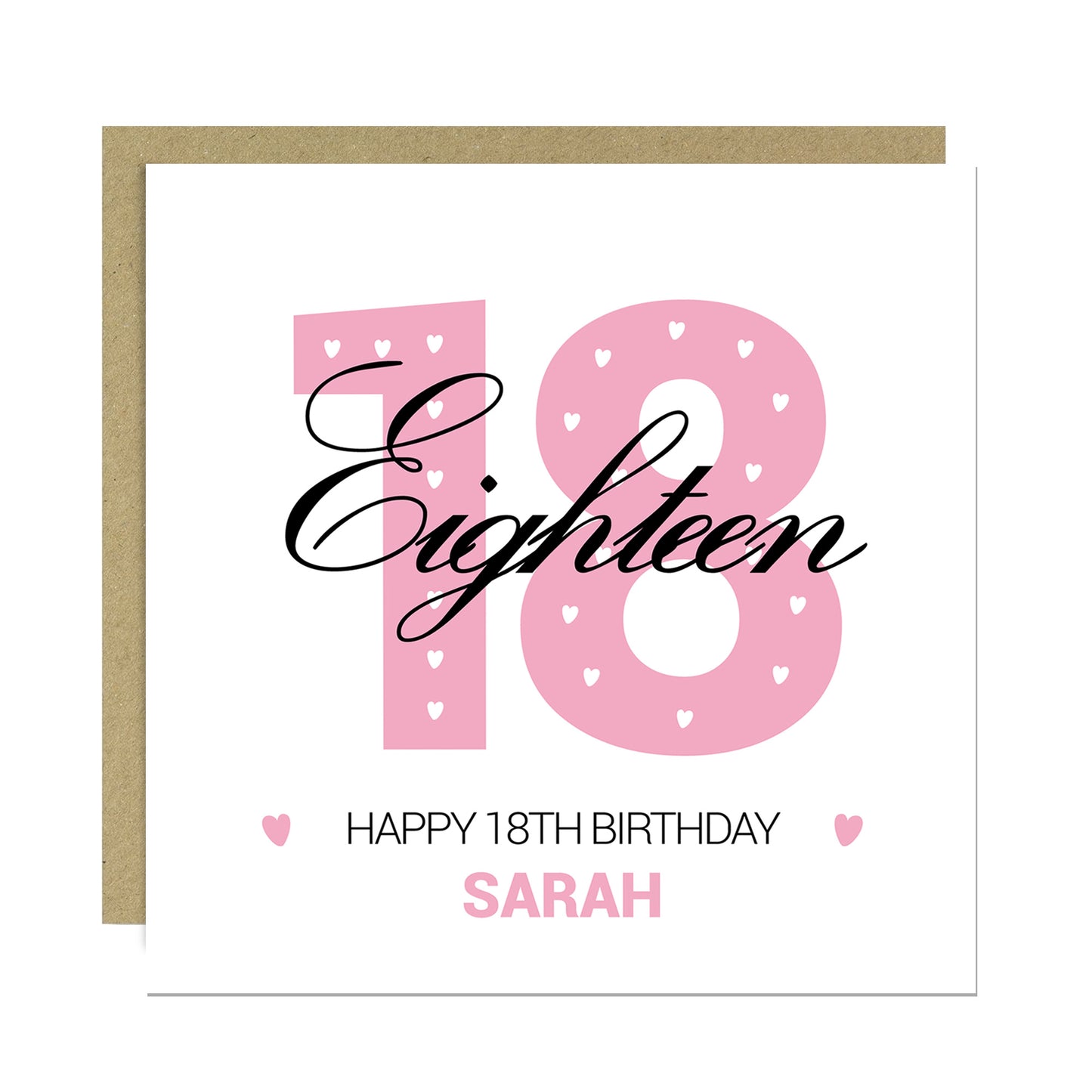 PERSONALISED 18th Birthday Card For Daughter Granddaughter Niece