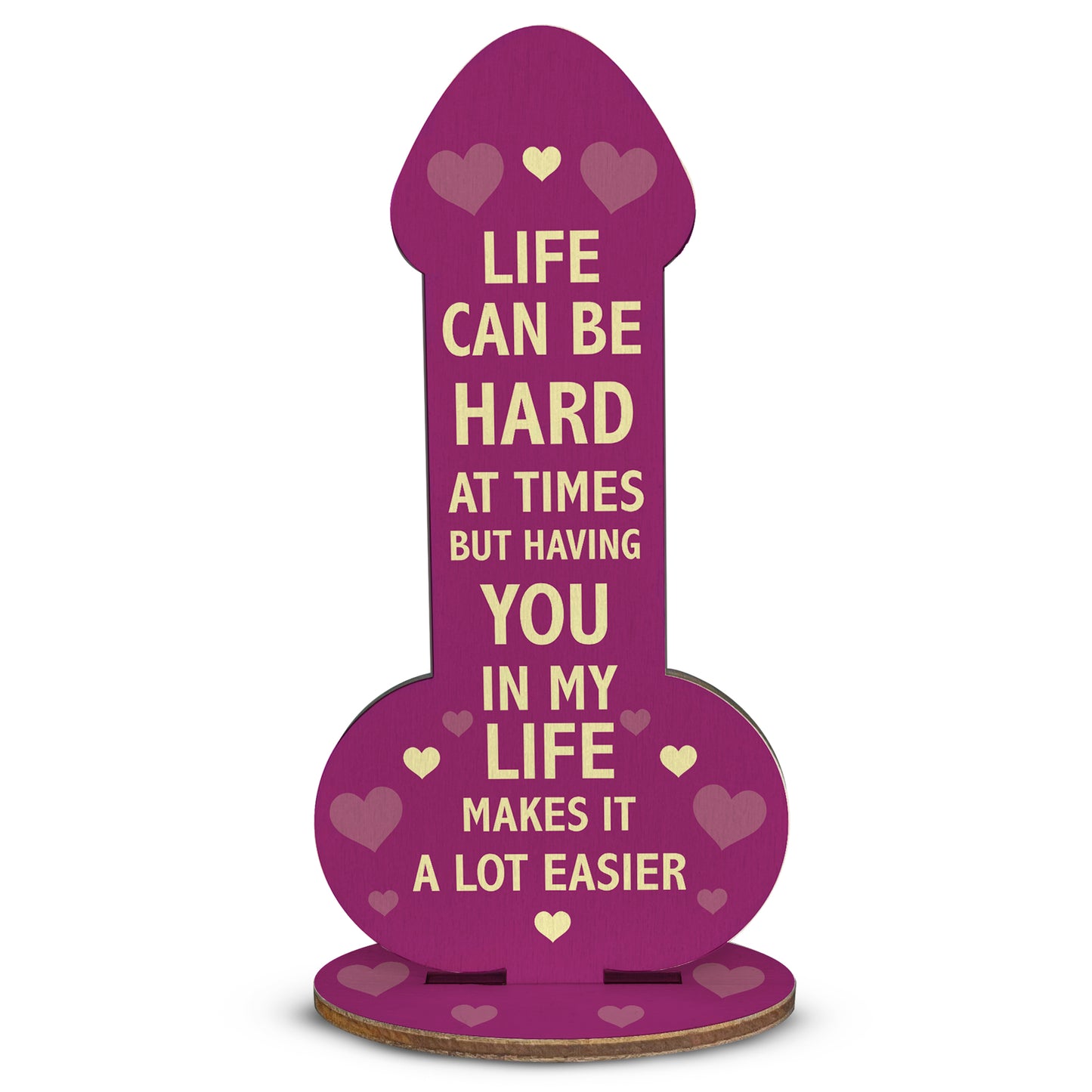 Funny Rude Plaque For Friend Family Partner Novelty Birthday