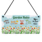 Garden Sign For Outside Hanging Plaque Novelty Garden Rules Sign