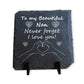 Never Forget I Love You Nan Gift Slate Sign Nan Gift Birthday
