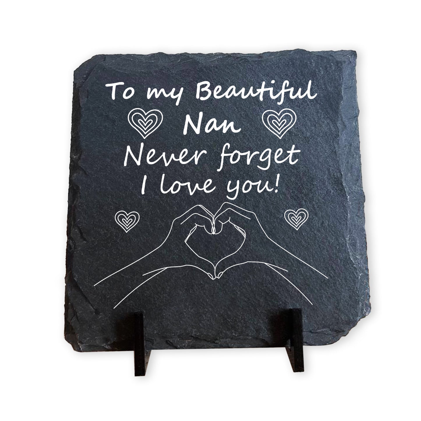 Never Forget I Love You Nan Gift Slate Sign Nan Gift Birthday