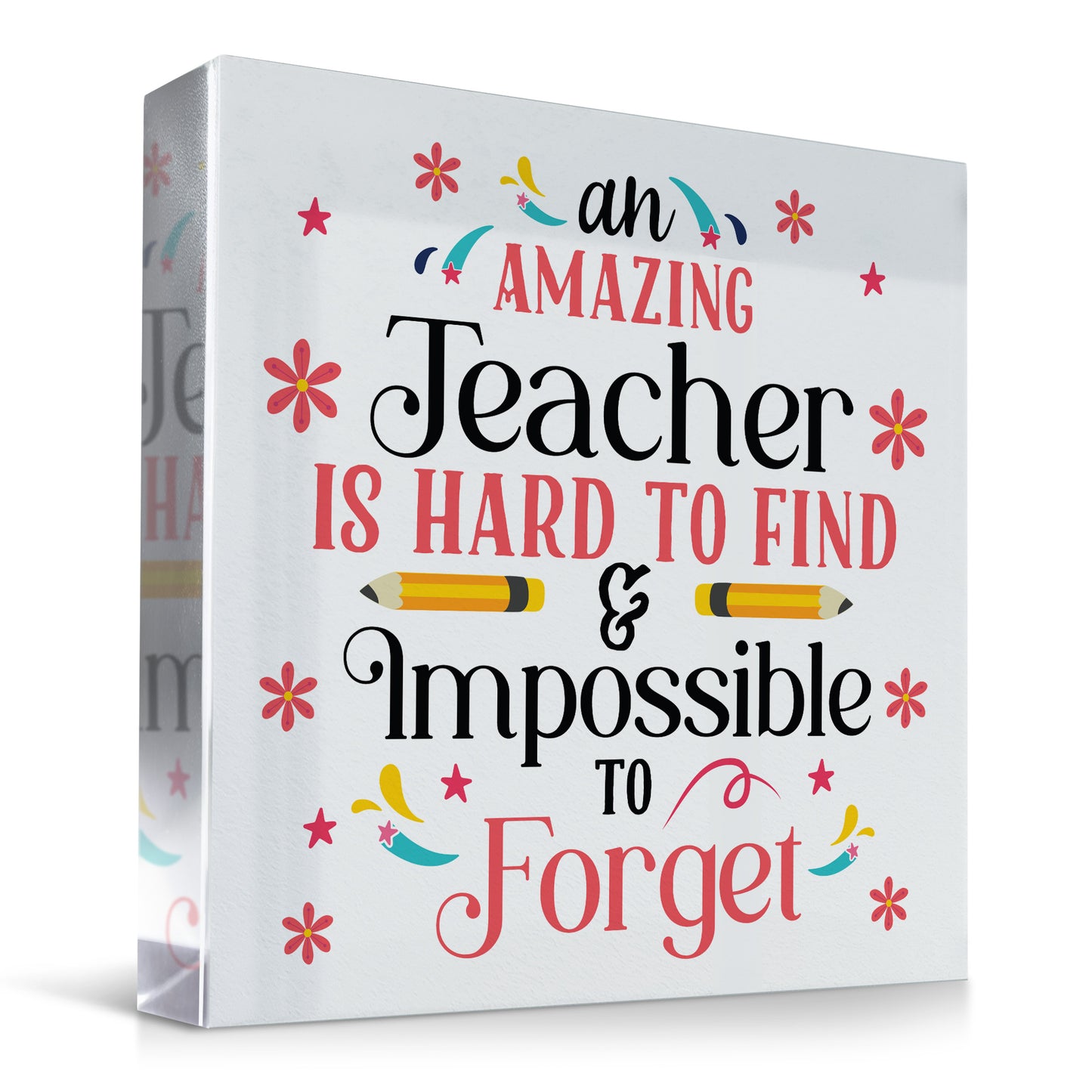 Hard To Find Impossible To Forget Gift For Teacher Thankyou Gift