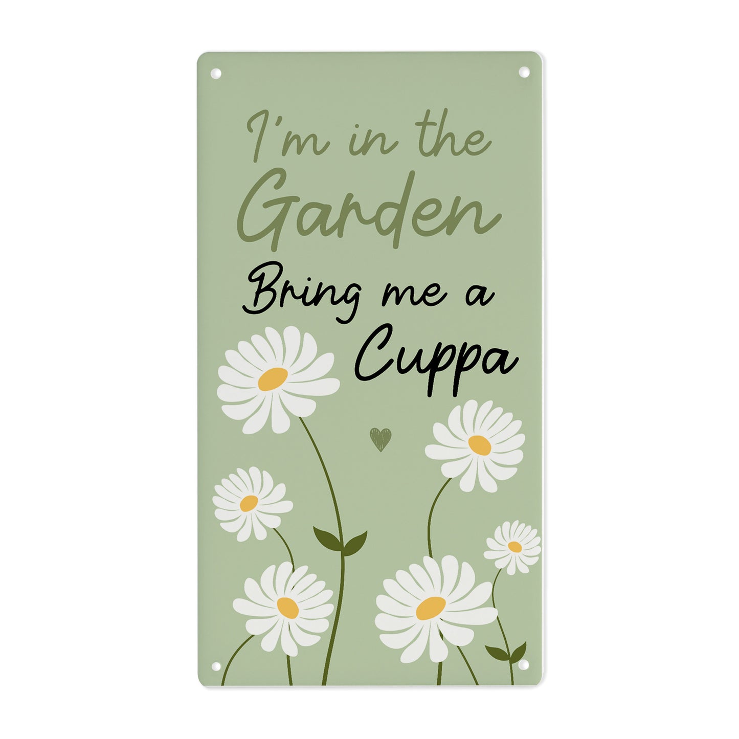 Novelty Garden Sign For Outside IM IN THE GARDEN Sign For Wall