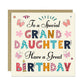 Granddaughter Birthday Card For Granddaughter Age 1 3 5 6 7 8
