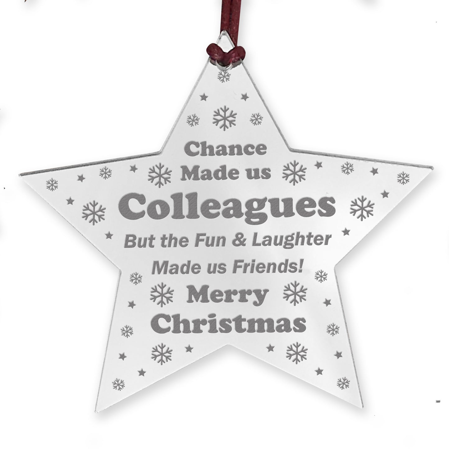 Gift For Colleague Christmas Engraved Star Colleague Gifts Funny