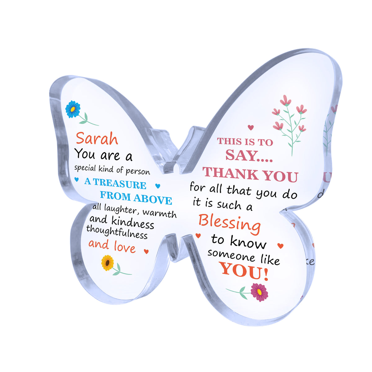 Personalised Thank You Gift For Friends Volunteer Colleagues