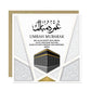 Eid Mubarak Card 145mm x 145mm Card With Craft Envelope Hajj