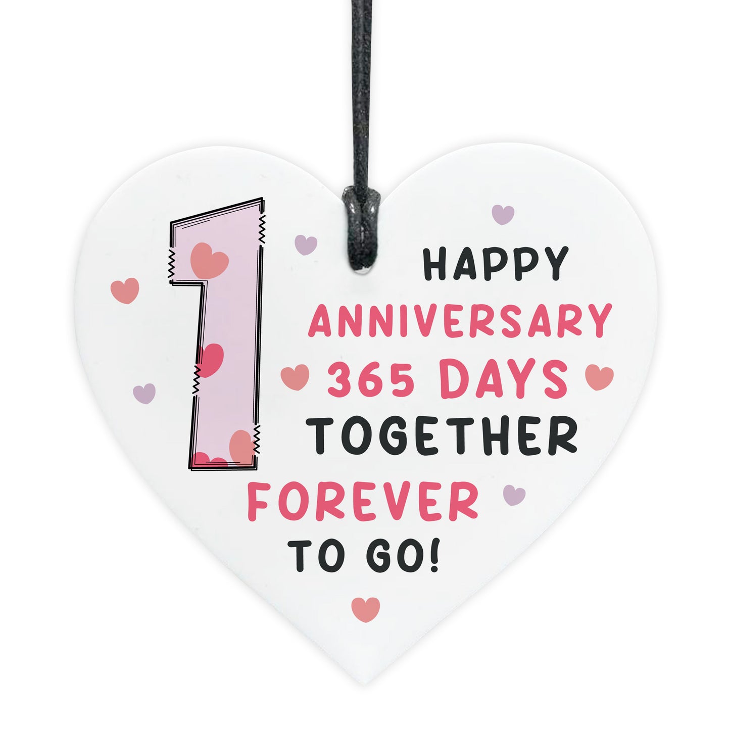 1st Anniversary Gift For Boyfriend Girlfriend Acrylic Heart