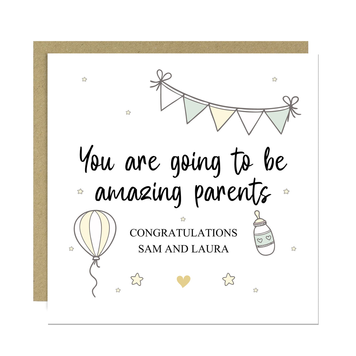 Personalised Pregnancy Card You Are Going To Be Amazing Parents