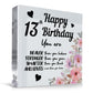 13th Birthday Acrylic Plaque 13th Birthday Gifts for Girls