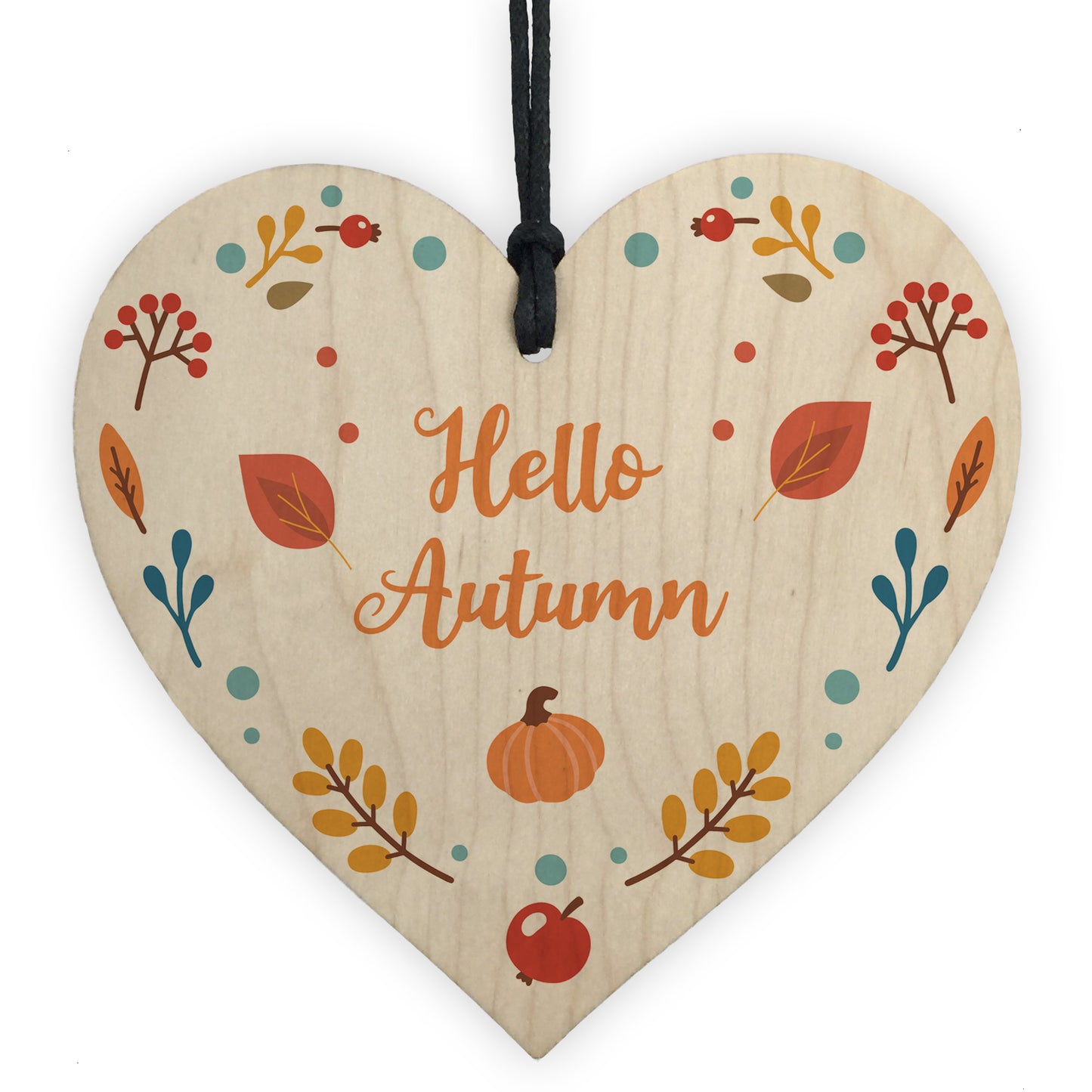 Autumn Sign Novelty Hello Autumn Sign Autumn Accessories Heart