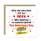Funny Valentines Day Card For Wife Reduced Sticker Cheap Card